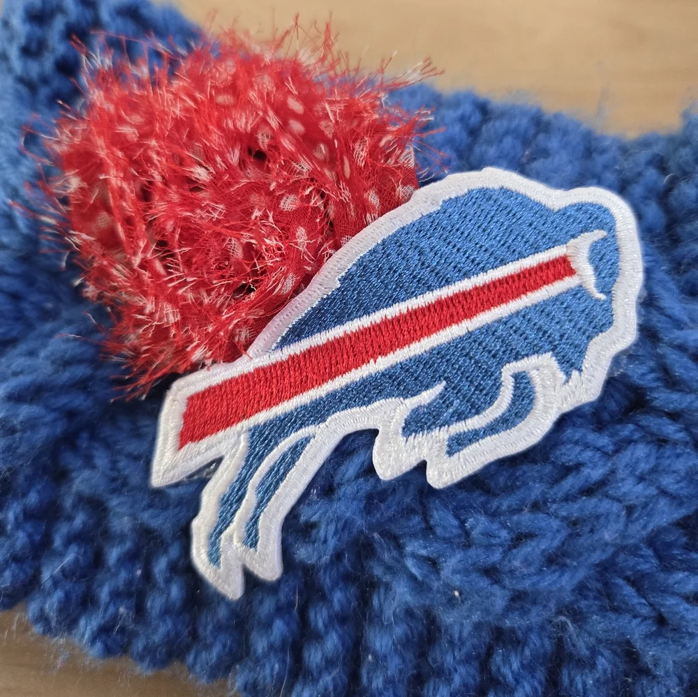 Buffalo Bills kids knit headband, winter ear warmer